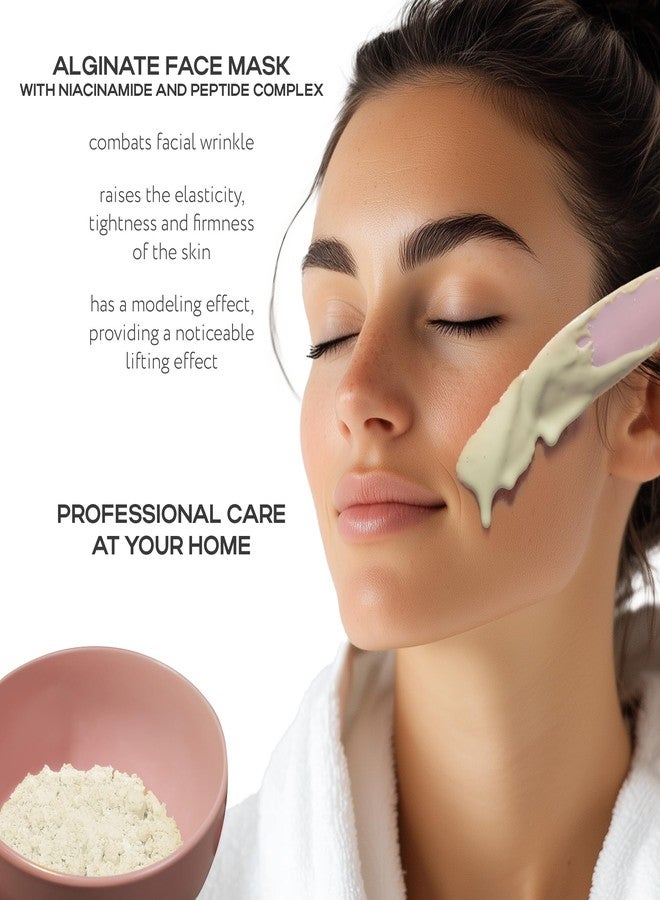 NSC Name Skin Care Alginate Powder Face Mask with Niacinamide and Peptide Complex - 2.2lb, 40 Applications - Peel Off Korean Beauty Natural Fascial Skincare - Hydrating Moisturizing Exfoliating Kit - Image 2